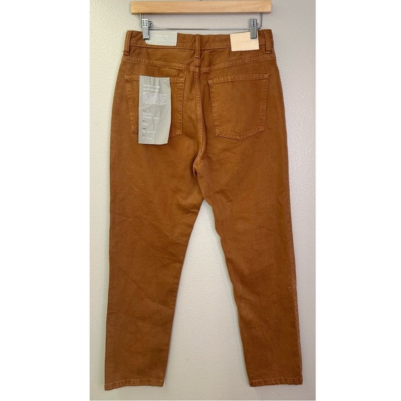 NWT Everlane 90s Cheeky Jean Straight Leg High Rise Denim Pants Rich Earth - Picture 7 of 9